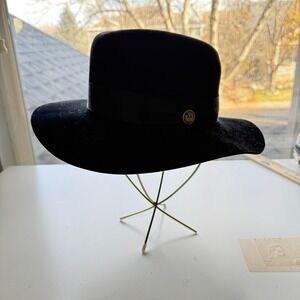 Goorin Bros‎ County Line Black Wool Fedora Hat Medium